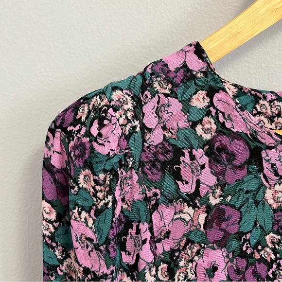 Brand new & Other Stories Lavender Turquoise Floral Mini Dress - Picture 8 of 15